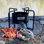 Bayou Classic Dual Jet Cooker, 22-Inch Propane Burner for Large Stockpots, Black