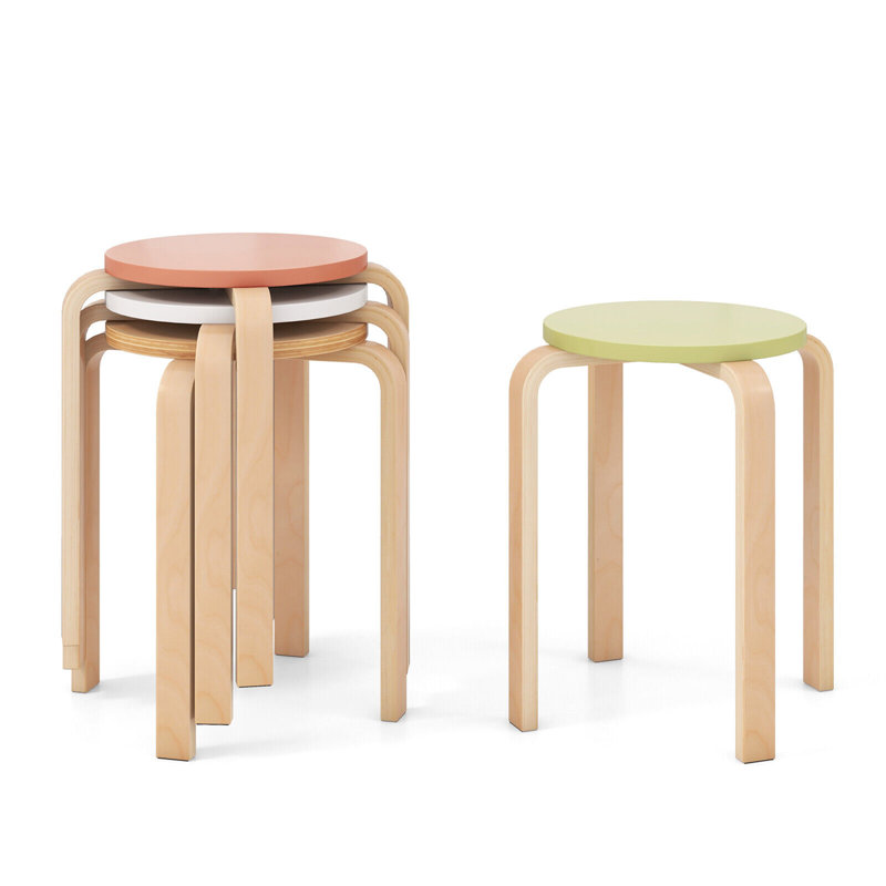 Isolinda Birch Solid Wood Counter Stool with Solid Wood Frame