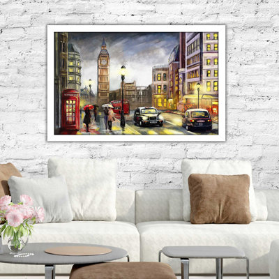 «London Streets», reproduction encadrée