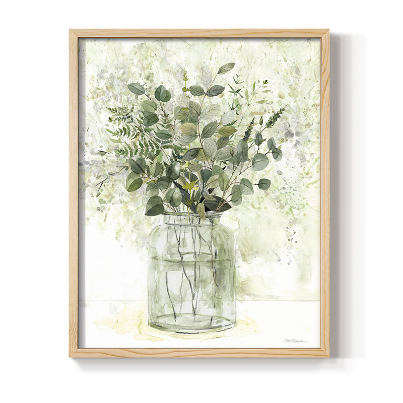 Delicate Greenery II Framed Print - Solid Wood