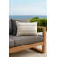 Classic Grey Regatta Stripe Indoor Outdoor Pillow 14x20