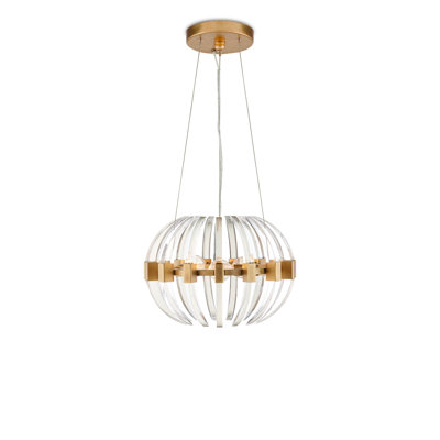 Coquette Small Brass Chandelier