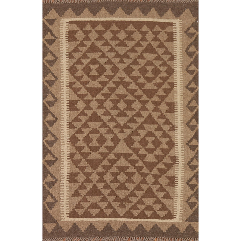 Tapis oriental géométrique Kilim 3 x 5