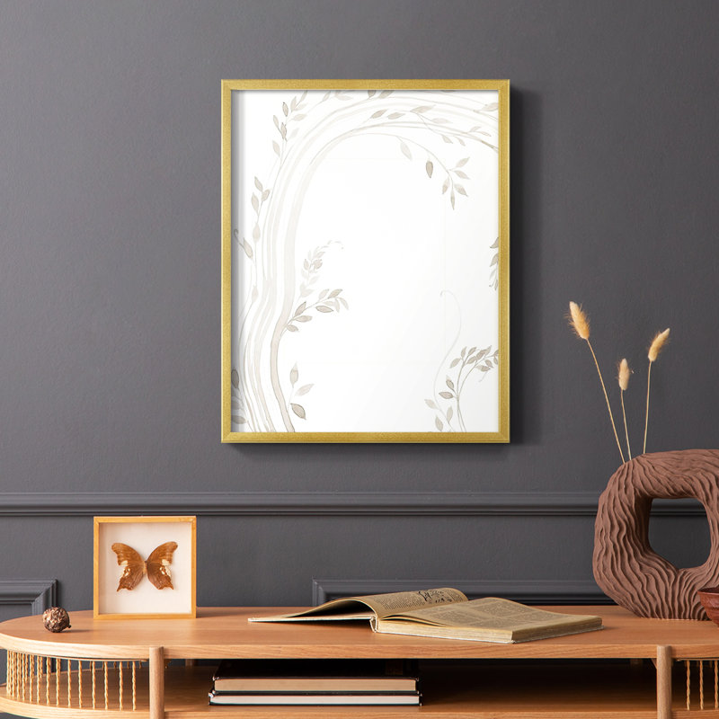 Light Vines I Framed Print - Solid Wood, 20" H x 16" W