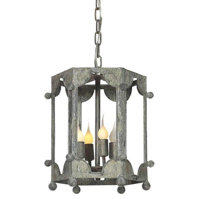 Wilmington 4 - Light Lantern Geometric Pendant, Deep Ocean