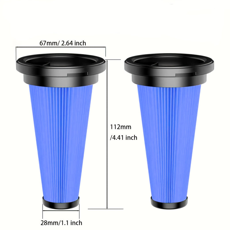 H28 Accessoires pour aspirateur HEPA * 2, blue
