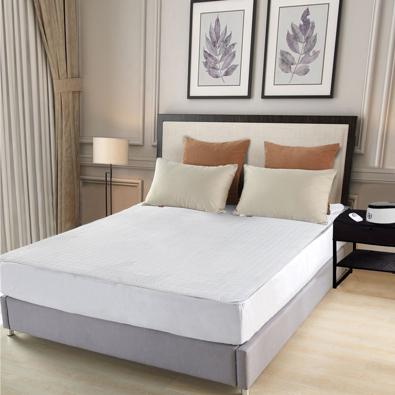 Protège-matelas chauffant en polyester Underblanket, Blanc, Grand