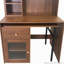 Bureau d'ordinateur avec porte vitrée et bureau rotatif à 90 degrés-373604961