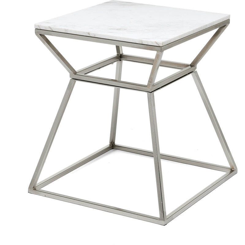 Audrey End Table, Silver