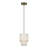 Holliman 1 Light Antique Brass Mini Pendant-122939863