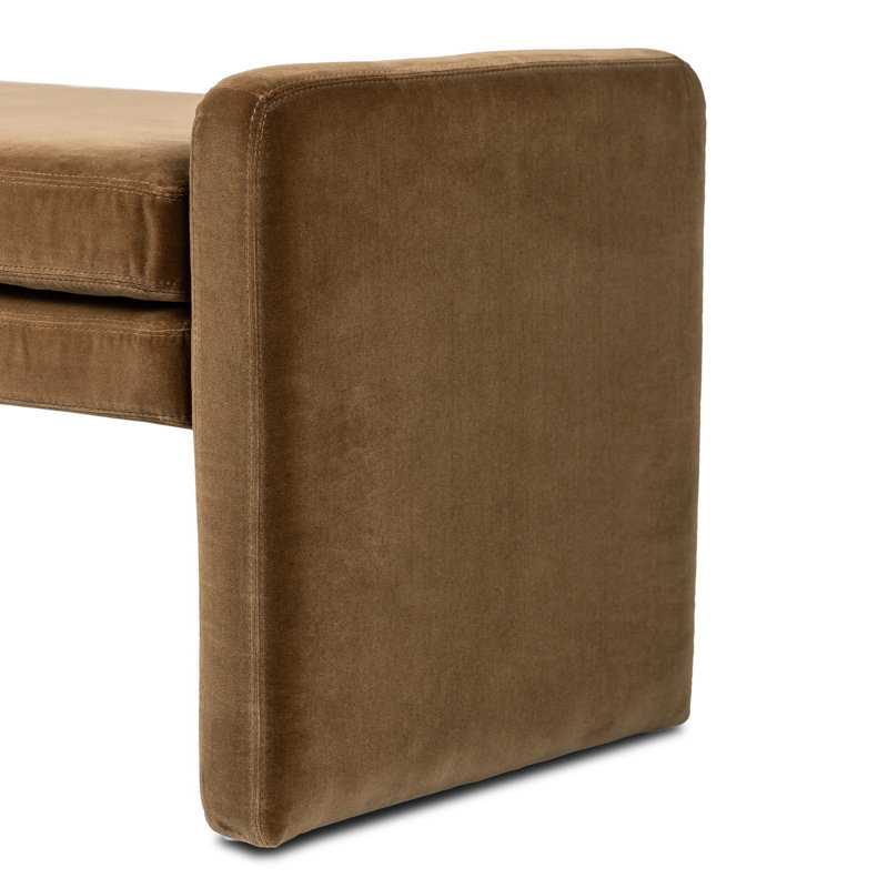 Serena Accent Bench, Surrey Ochre, 19" H x 70" W x 18" D
