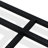 Ingram Full Size Bed with 7 Metal Legs - Lavish Bed in Powder Coating Black Color-1558904666