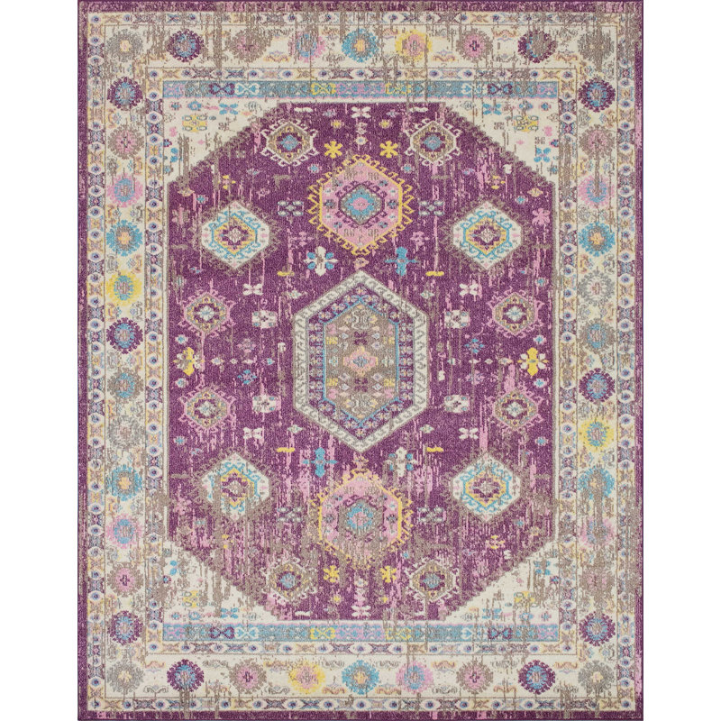 Larrick Oriental Indoor Rug, Rectangle 5'3" x 8'