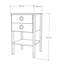 Ellioes 44cm W Solid + Manufactured Wood Bedside Table-188513982