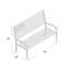 Banc de jardin en métal Lisinces