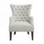Chaise rembourrée en polyester avec 4 pieds