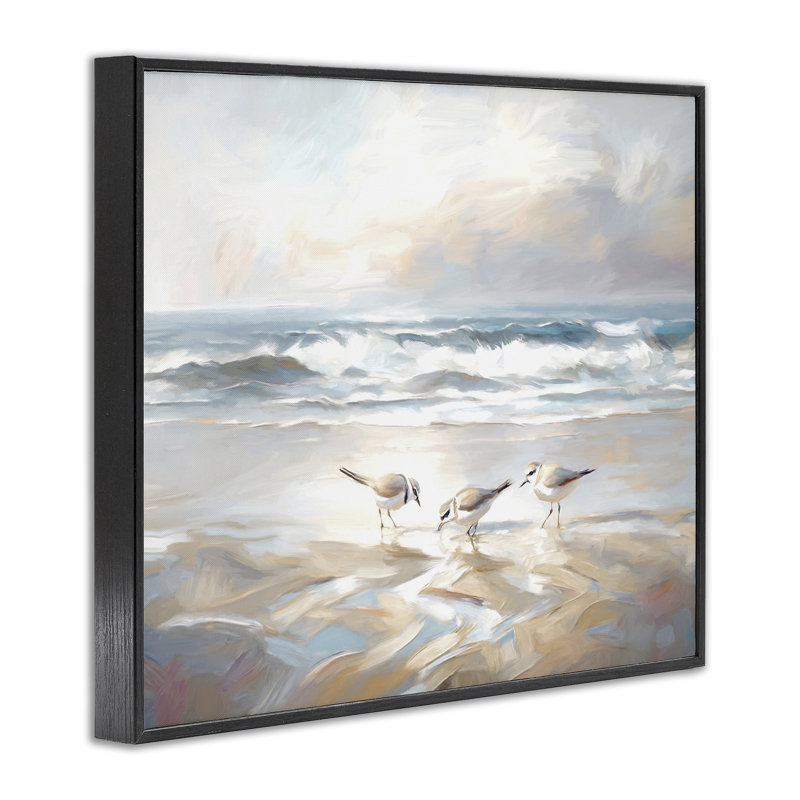 «Blue Haven Bay», estampe numérique par Ramona Murdock, H 11 po x l 14 po, Giclée encadrée noir minuit