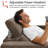 Cabrero Wall-hugger Power Recliner, High Leg Recliner with Adjustable Headrest, Fabric Upholstered-1267423917