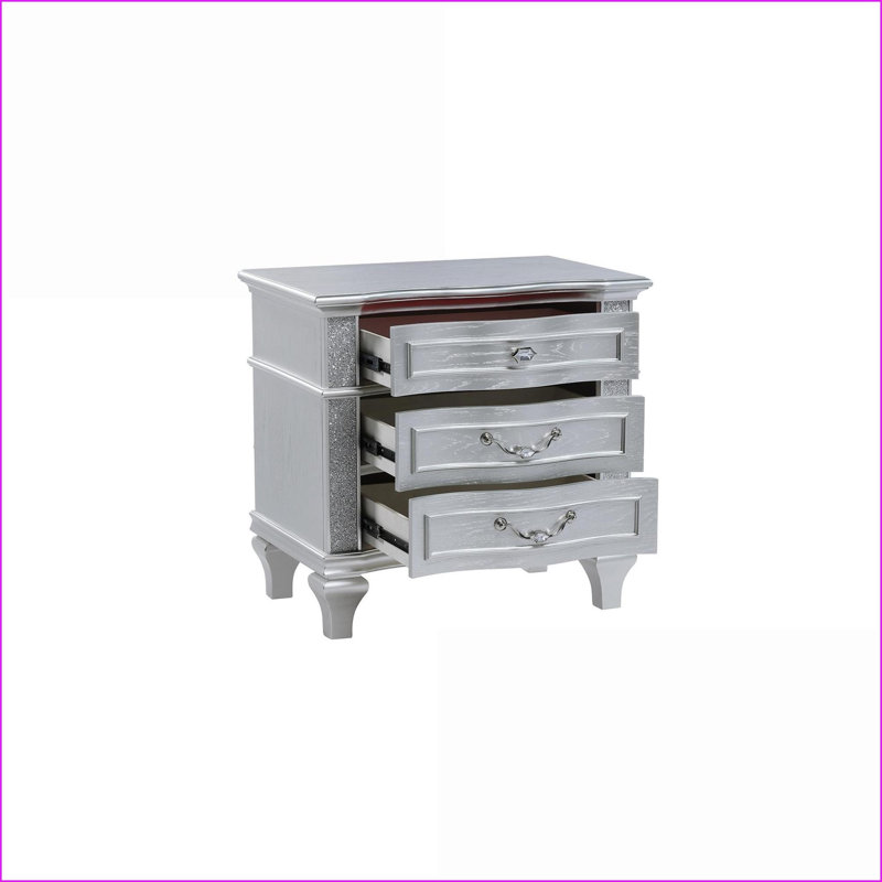 Table de chevet 3 tiroirs Mystic