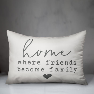 Textual Outdoor Throw Pillow