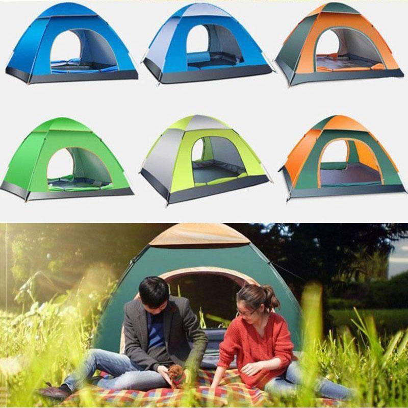 4 Person Tent, Light Green