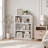 Adjustable Wooden Standard 3-Tier Bookcase-74708109-74708111