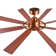 60'' 8-Blade Large Room LED Ceiling Fan with Light Kit and Remote Control