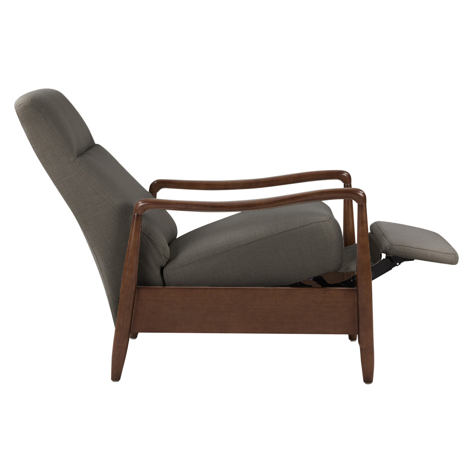 Beckett Upholstered Manual Recliner Armchair, Milo Fossil Performance Chenille