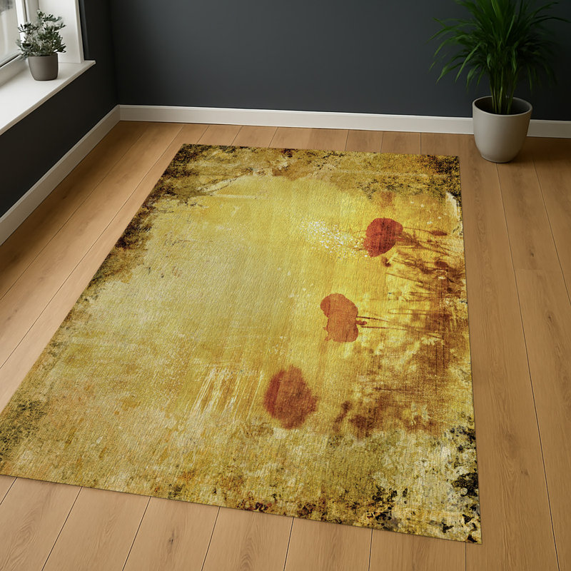 Floral Area Rug, Rectangle 140 x 200 cm