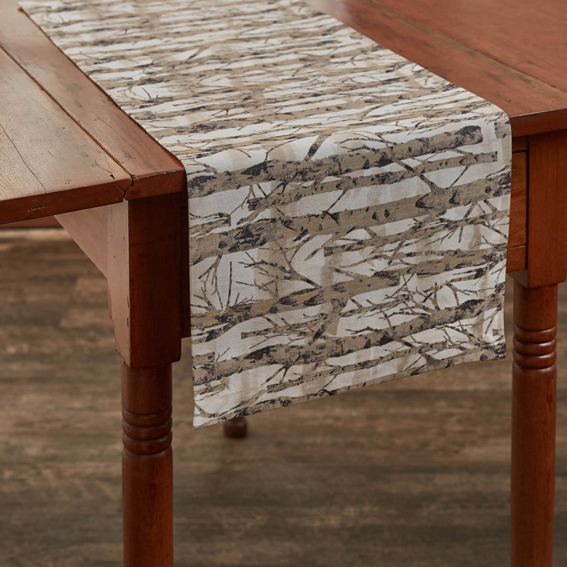 Millwood Pines Birch Forest Table Runner 13" X 54", 36" x 13"