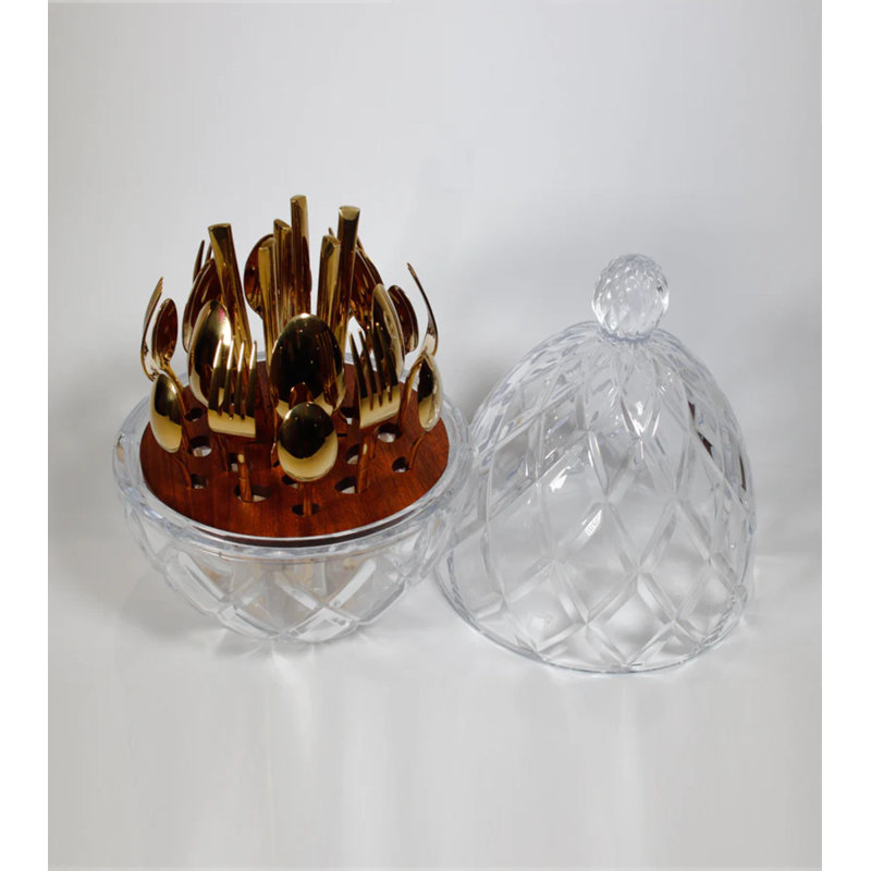 28 - Piece Flatware Set - Service for 6, Gold