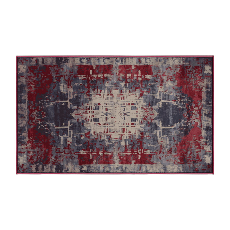 Tapis brun soyeux et moelleux, Rectangle de 5 pi x 8 pi