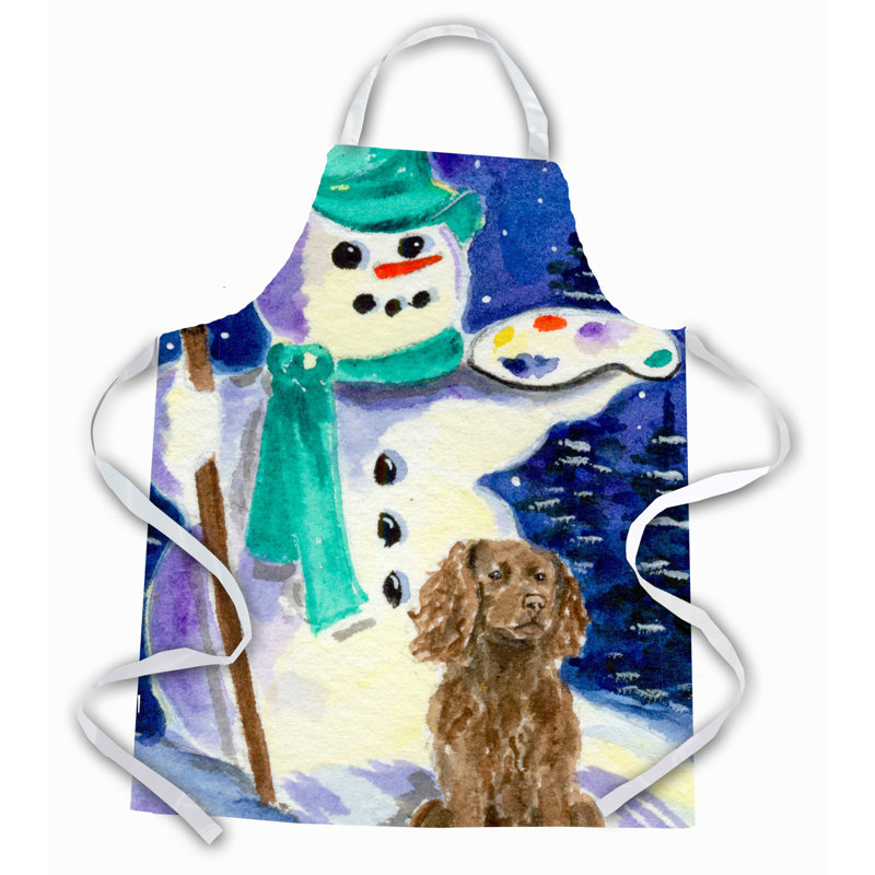 Tablier bonhomme de neige avec tablier de épagneul boykin