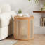 Table de bout à bords arrondis et design minimaliste