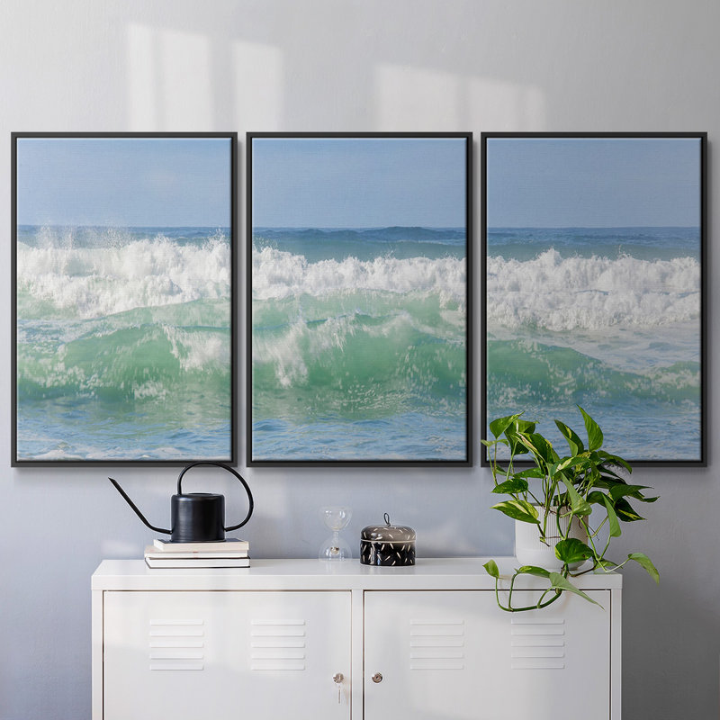Wave Wave 3 pièces, H 40 po x l 78 po x P 2 po, Blanc