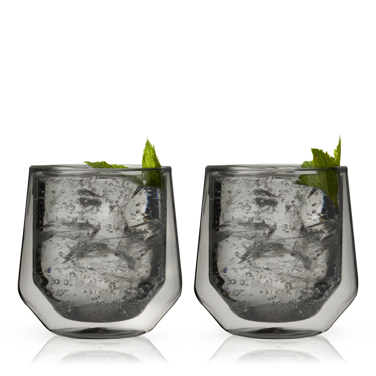 Aurora Double-Walled Tumblers, Gray