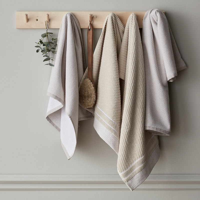 OTTIE Midweight Bath Towel, Cloud Grey