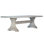 Milan 96" Wide Reclaimed Pine Wood Dining Table, Whitewash