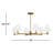 Selene 6 - Light Steel Dimmable Chandelier-2131078043