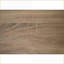 Table basse en forme de C en stratifié brun et métal noir, base coulissante pour un espace de vie et une chambre à coucher peu encombrants-538228825