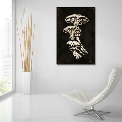 «Mystical Halloween Mushroom 1» par Mary Urban, art mural en verre acrylique