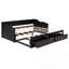 Lit simple en bois avec lit gigogne et deux tiroirs de rangement-2030312562