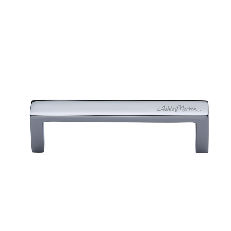 Wide Modern Cabinet Pull, Polished Chrome, 6"
