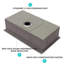 Évier de cuisine à simple cuve encastrable 33 po x 19 po x 10 po en acier inoxydable calibre 16