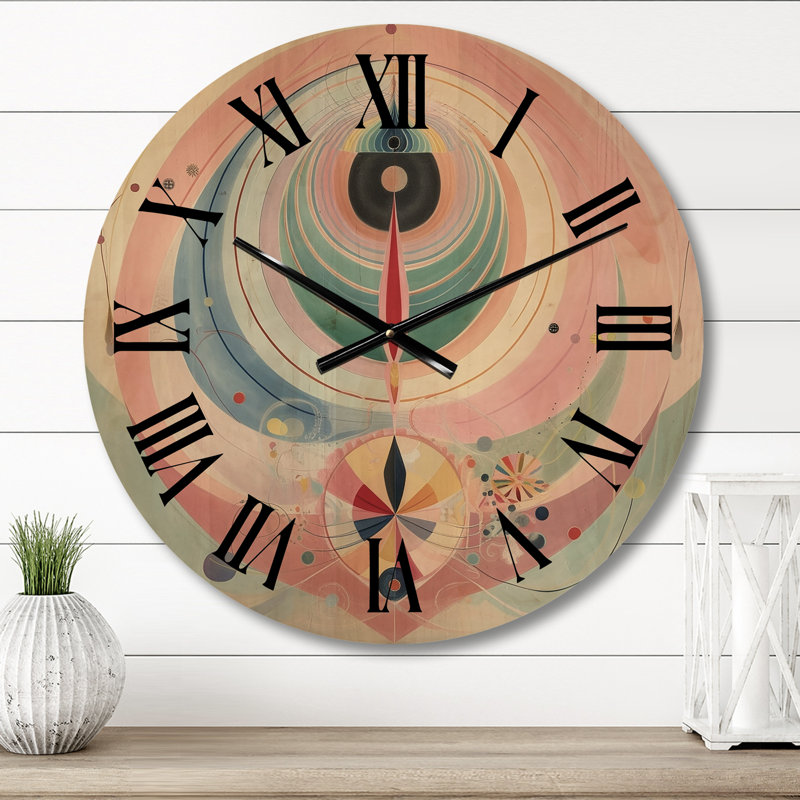 Smithville Solid Wood Wall Clock, Medium