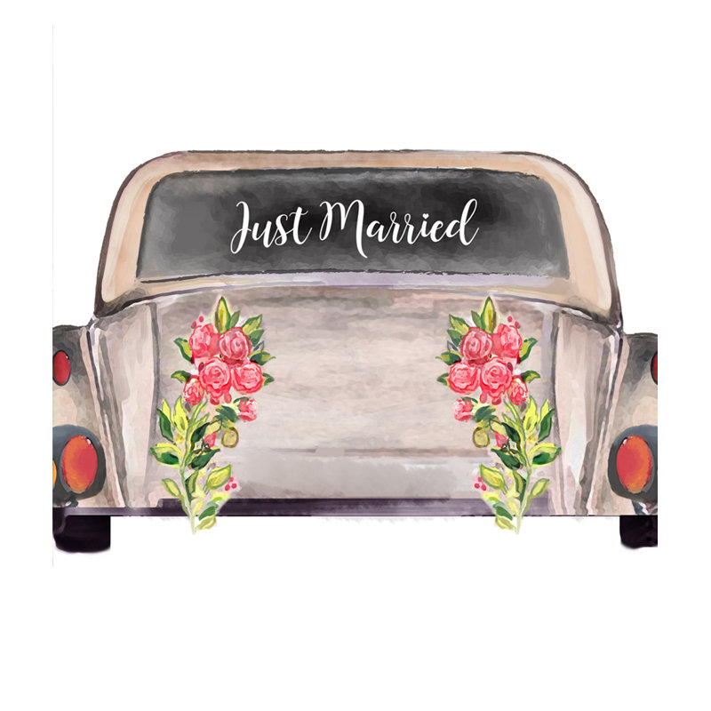 Adhésif décoratif «Just Married»
