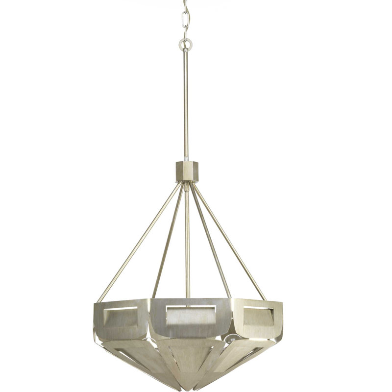 Luminaire suspendu géométrique 4 lumières Yerba