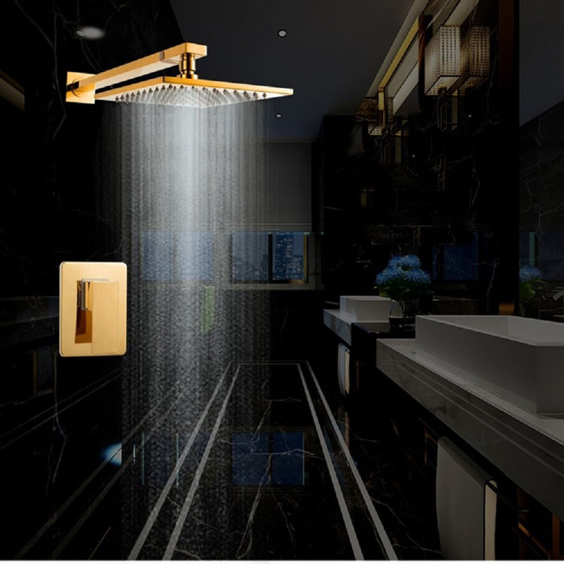 Ensemble de douche à pluie or Marsala