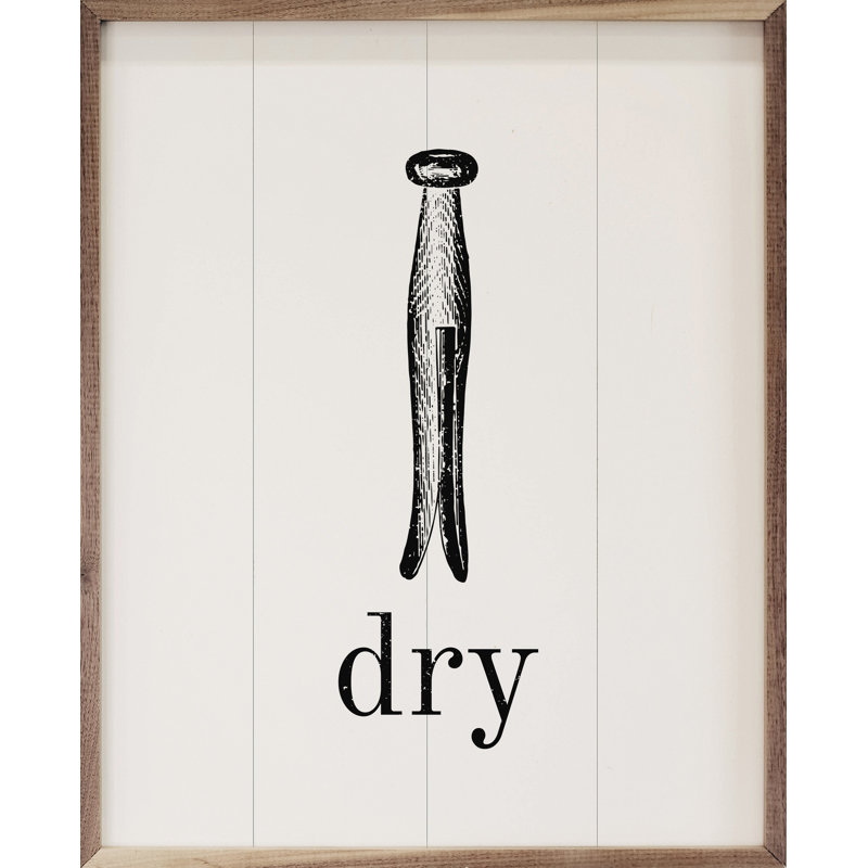 Dry With Icon White, 10" H x 8" W