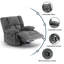 Fauteuil inclinable rembourré de 40,1 po de largeur Catherne-34158722